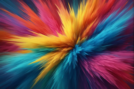 Colorful abstract explosion background pictureの素材