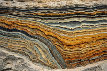 Close up of colorful textured rocksの素材