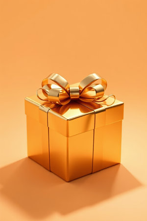 Gold Gift Box Materialの素材