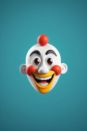 Cartoon clown smiling avatarの素材