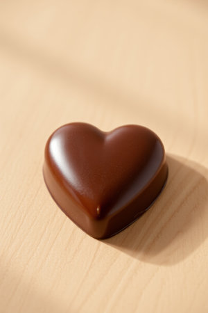 Heart Shaped Chocolate Still Life Close upの素材
