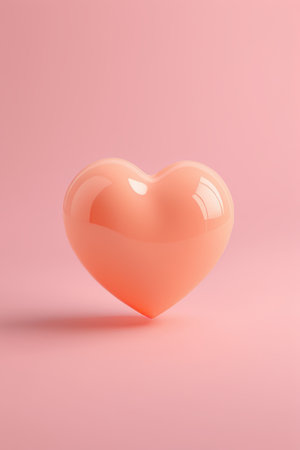 Heart pattern on pink backgroundの素材