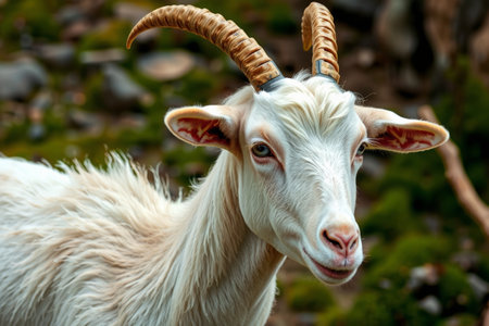 Close up of goats Close up natural sceneの素材