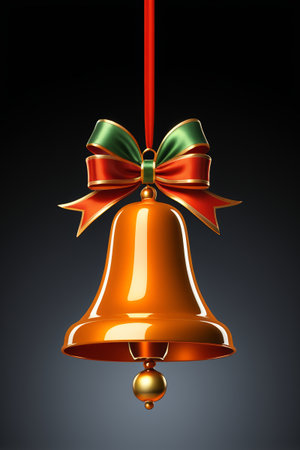 Hanging Christmas bell decorationの素材