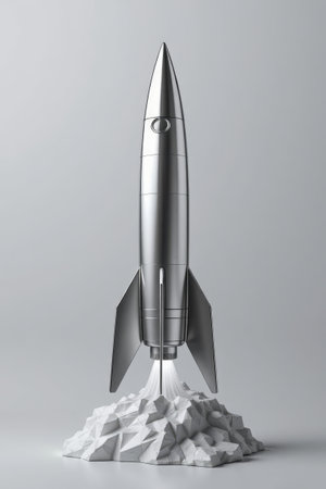Metal texture rocket launch sceneの素材