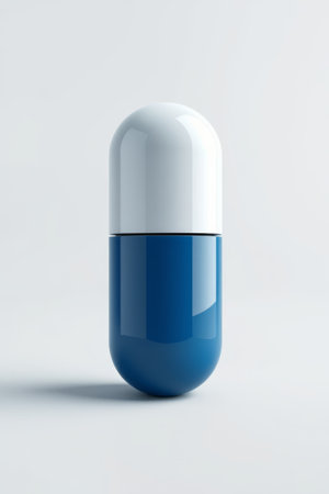 Close up of the Blue and White Capsule productの素材