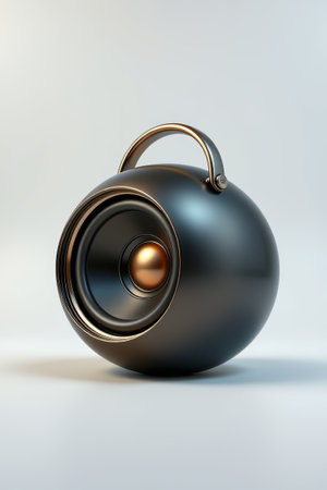 Portable black speaker design materialsの素材