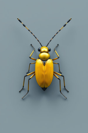 Close up of the golden beetleの素材