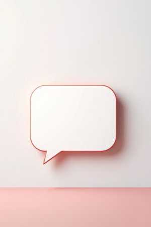 White Dialogue Bubble Frame 3D Materialの素材