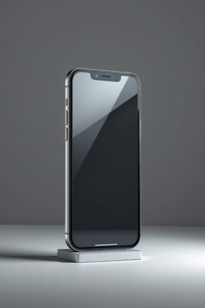 Black smartphone displayの素材