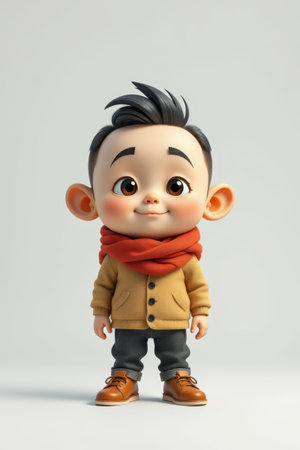 Cartoon Little Boy Characterの素材