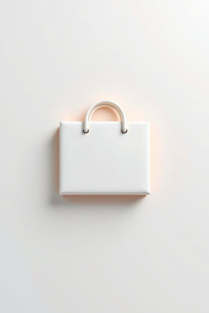 White handbag still life close upの素材