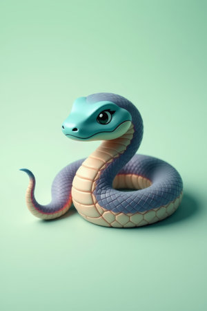 Cartoon style snake image materialの素材