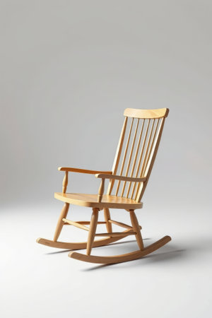 Simple wooden rocking chair materialの素材