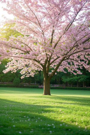 Grass Blooming Pink Color FlowerTreeの素材