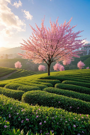 Garden Blooming FlowerTreeの素材