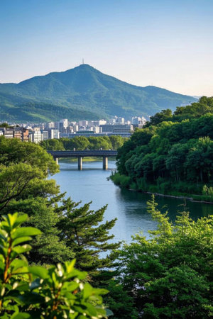 Water Between Scenery in the Windの素材