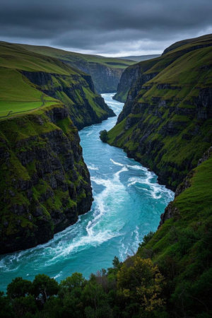 Between River Flow Landscapeの素材