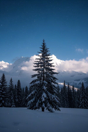 Snow Mountain Snow Landscapeの素材