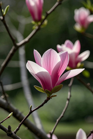 Blooming Pink Color Orchid FlowerClose upの素材