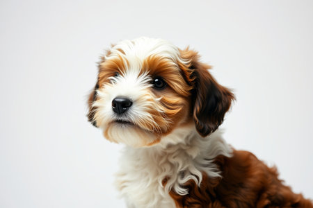 Cute puppy close upの素材