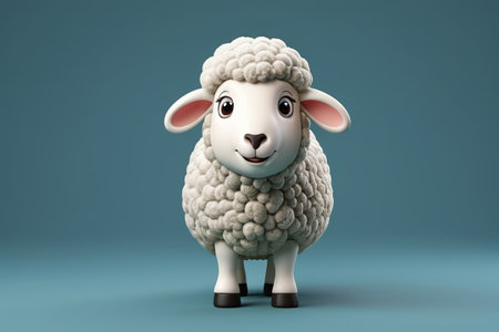 Cartoon sheep image materialの素材