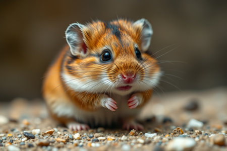 Close up of a hamsterの素材