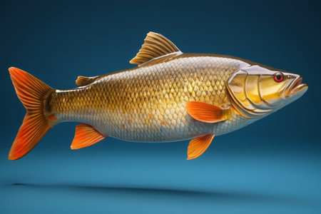 Golden Carp Close up Materialの素材