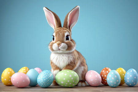 Easter Bunny and Eggsの素材