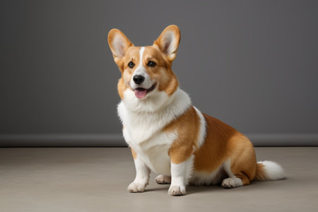 Seated Corgi Pet Photoの素材