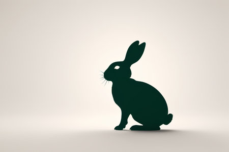 Black Silhouette Bunny Materialの素材