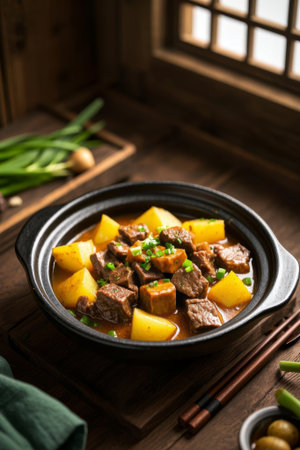 Casserole Potato Beef Stew Food Ingredientsの素材