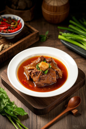 Close up of Chinese stew delicaciesの素材