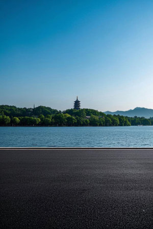 Leifeng Pagoda Lake View in West Lake, Hangzhouの素材