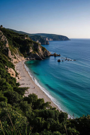 Blue Beach and Coastal Sceneryの素材