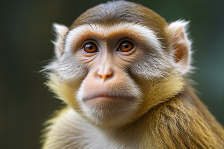Close up of monkey faceの素材