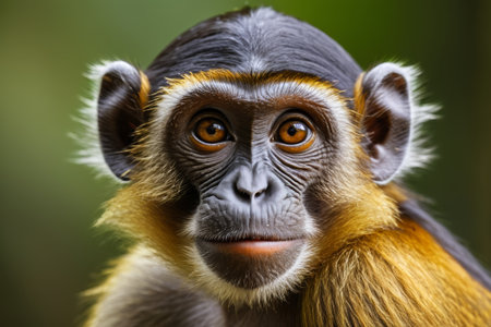 Monkey face close up materialの素材