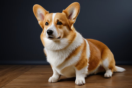Seated Corgi Pet Photoの素材