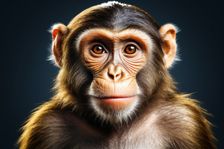 Close up of monkey faceの素材