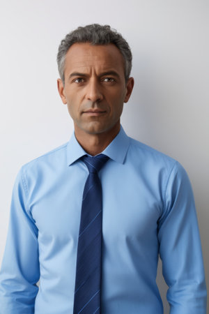 Business men in shirts and tiesの素材