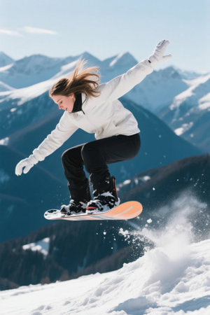 Women's Snow Mountain Snowboard Leap Momentの素材