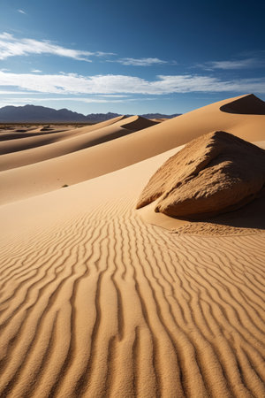 Desert dunes and rocky landscapeの素材