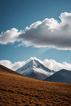 Snowy Mountains and Wilderness Sceneryの素材