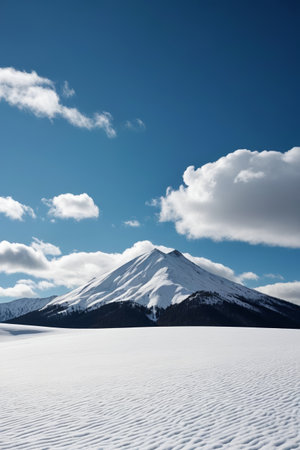 Snow Mountain Blue Sky Snow Natureの素材