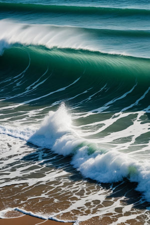 Beach Wave Close upの素材