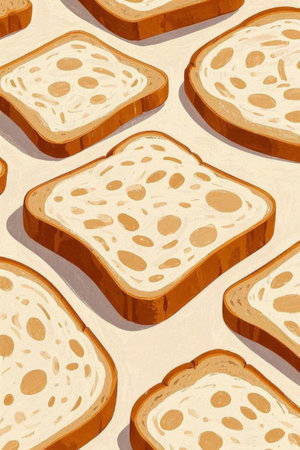 Sliced bread pattern materialの素材