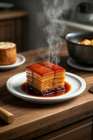 Steaming hot and delicious braised meatの素材