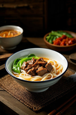Beef Noodles Food Close upの素材
