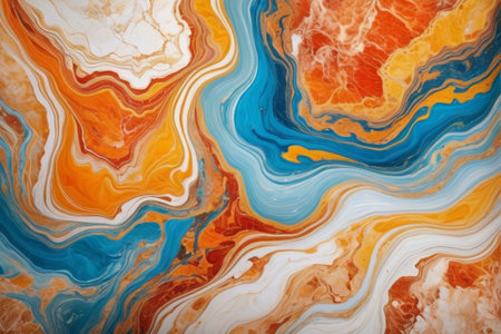 Colorful fluid art texture patternの素材