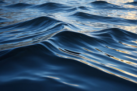 Blue ocean surface wave sceneの素材